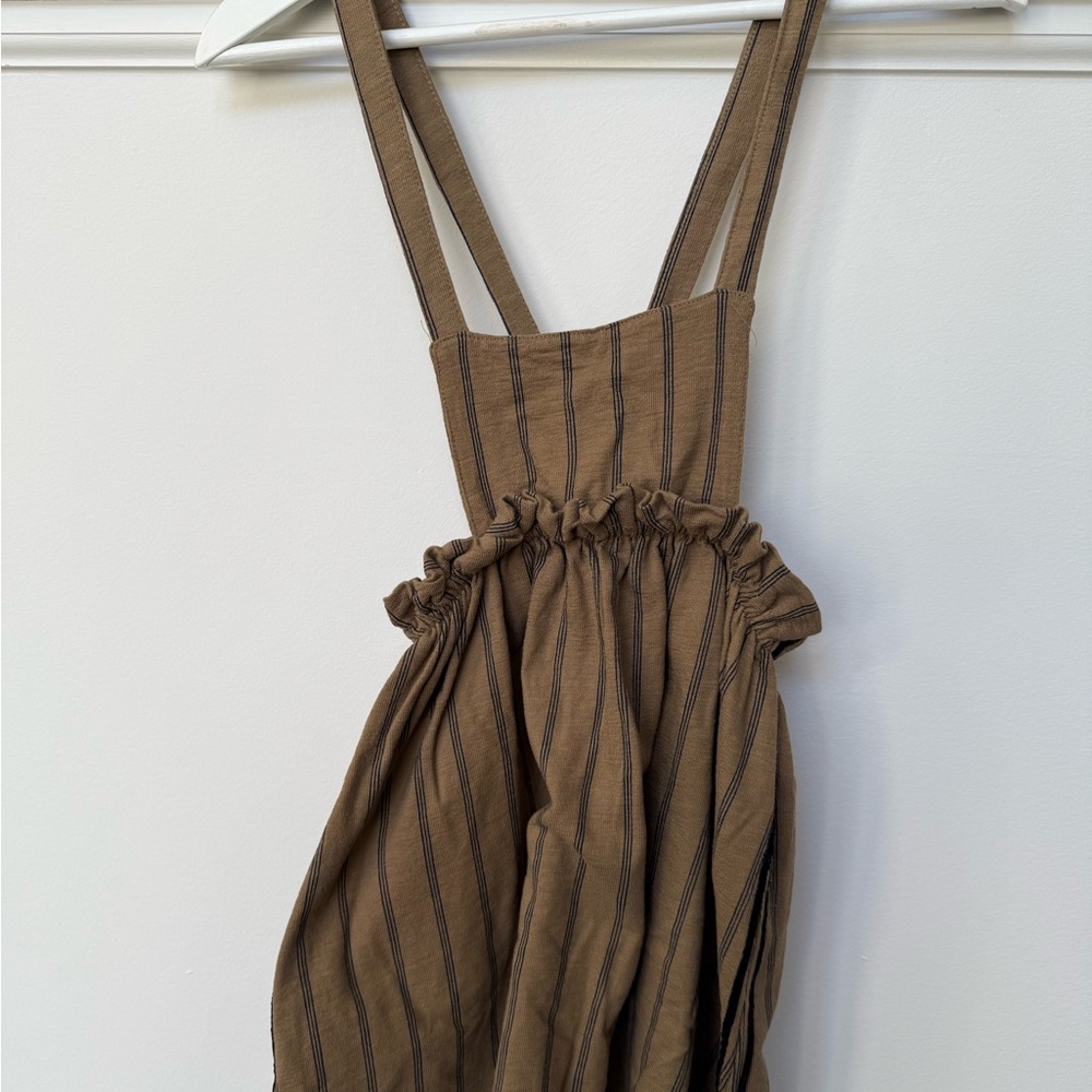 Zara kid’s Striped Brown Dress with Straps